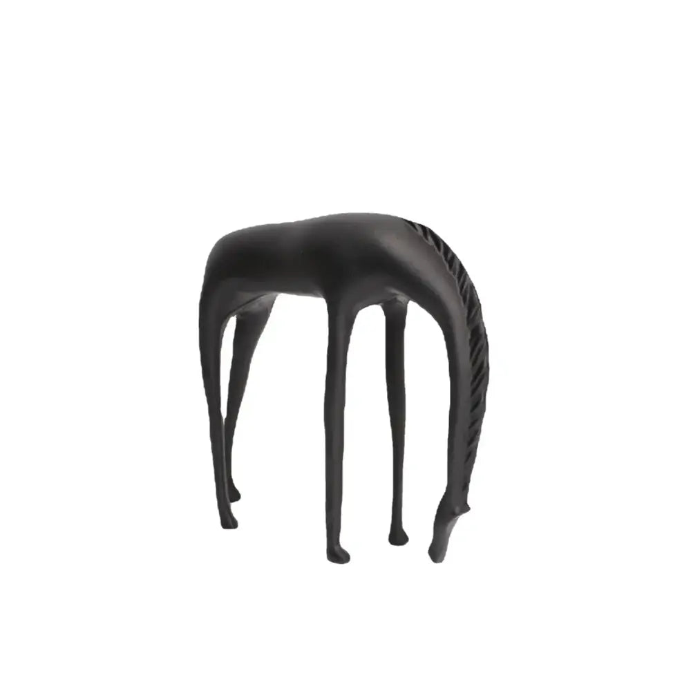 abstract horse iron sculpture set living room metal decor