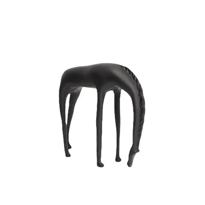 abstract horse iron sculpture set living room metal decor