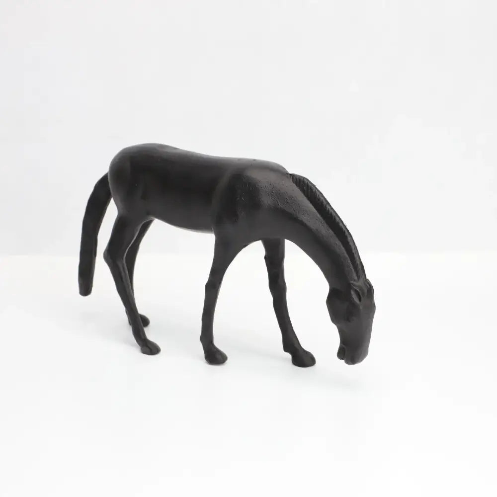 abstract horse iron sculpture set living room metal decor