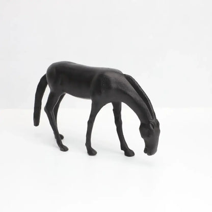 abstract horse iron sculpture set living room metal decor