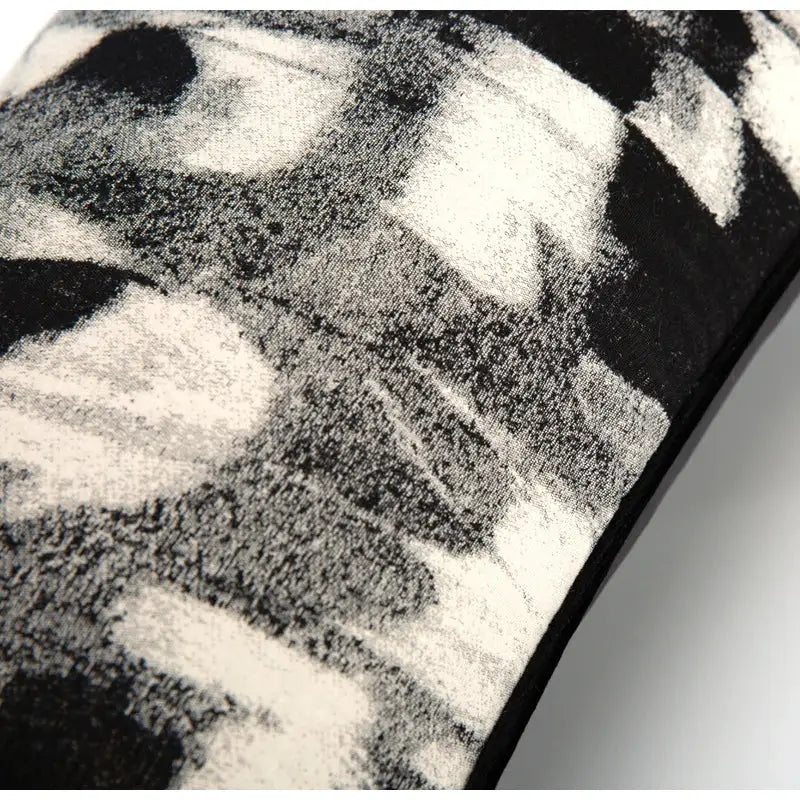 abstract monochrome jacquard lumbar pillow cover bedroom