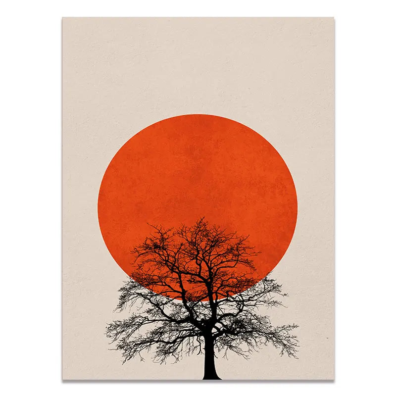 DecorBites™ Abstract Winter Landscape Canvas Print - Nordic Style