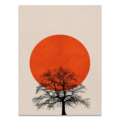 DecorBites™ Abstract Winter Landscape Canvas Print - Nordic Style
