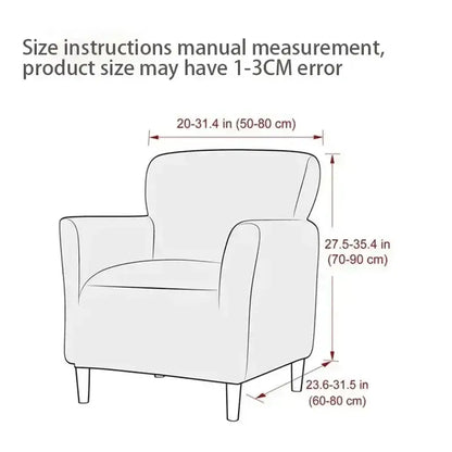 Marble pattern gray & white accent chair cover – living room slipcover