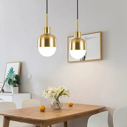 Modern gold ball pendant light dining room set of 3