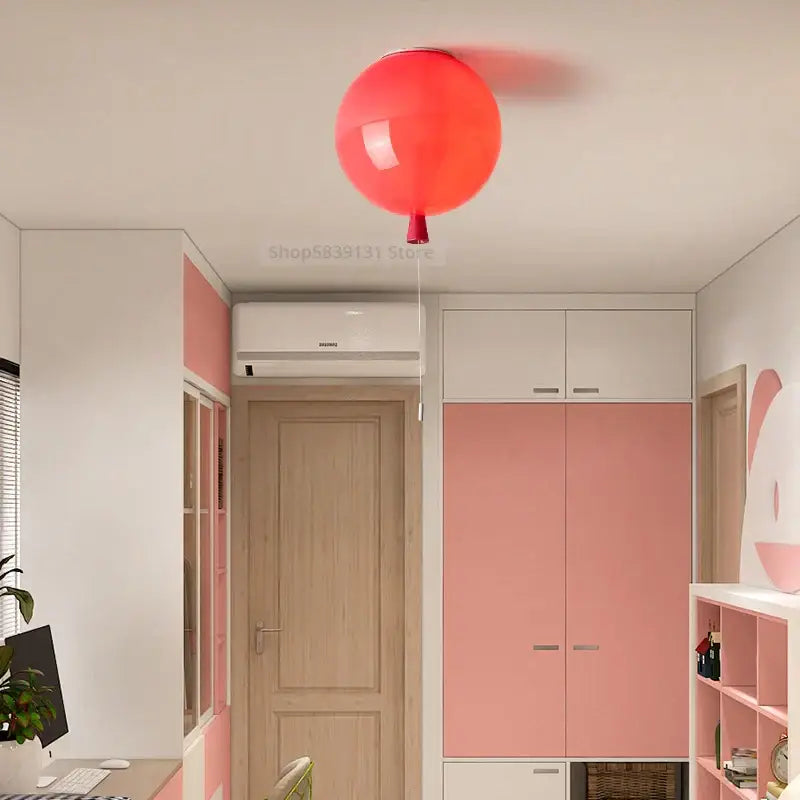 Vibrant acrylic balloon ceiling light – kids bedroom decor