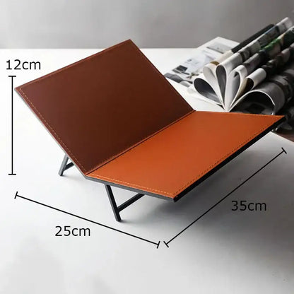 Modern acrylic bookshelf with marble base living room magazine holder