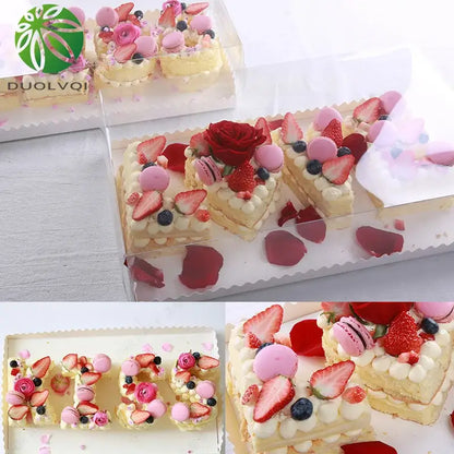 Acrylic cake decorating stencil set for kitchen number cakes