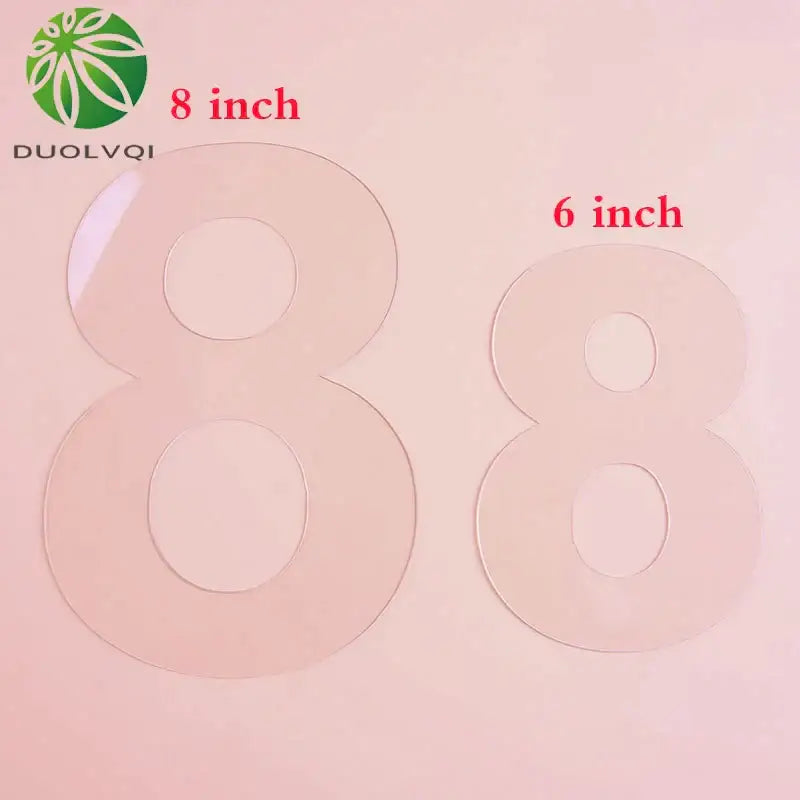 Acrylic cake decorating stencil set for kitchen number cakes