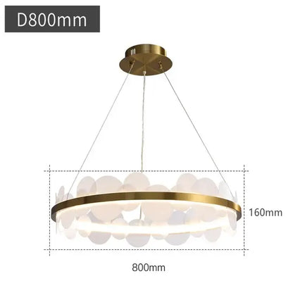 Modern gold acrylic ceiling chandelier for dining room cloud light