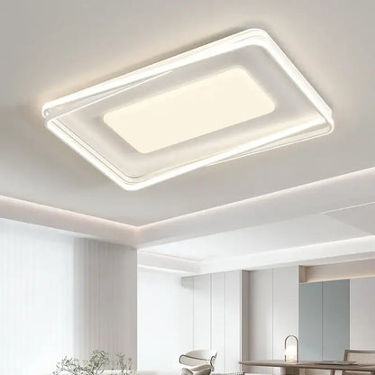 Minimalist acrylic chandelier living room rectangular light