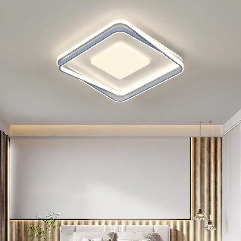 Minimalist acrylic chandelier living room rectangular light