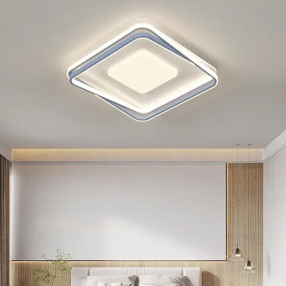 Minimalist acrylic chandelier living room rectangular light