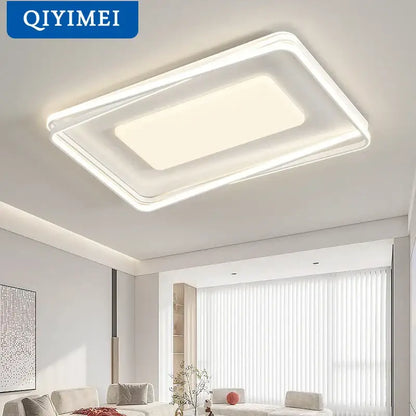 Minimalist acrylic chandelier living room rectangular light