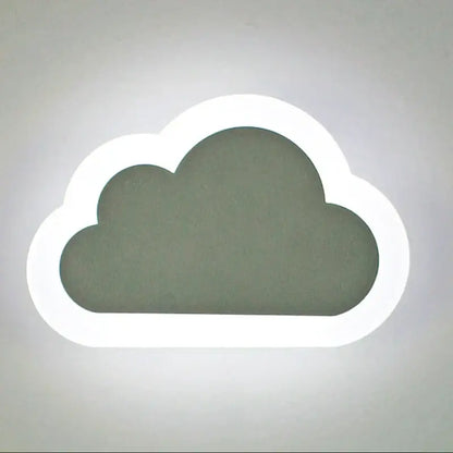 Modern gray & white cloud led wall light bedroom decor
