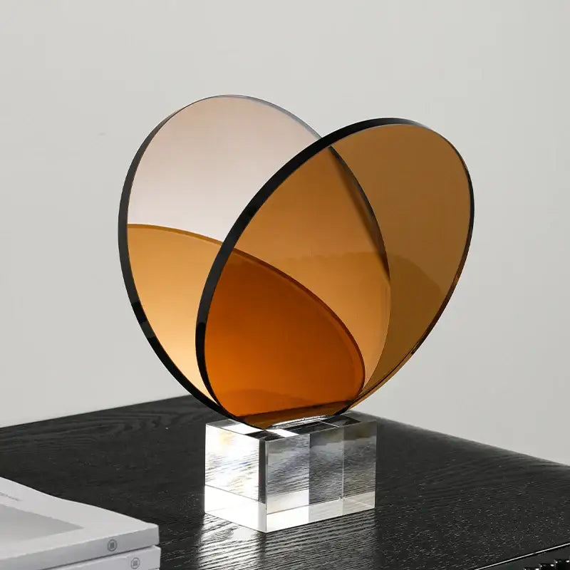 Modern amber acrylic crystal bookshelf magazine rack living room decor