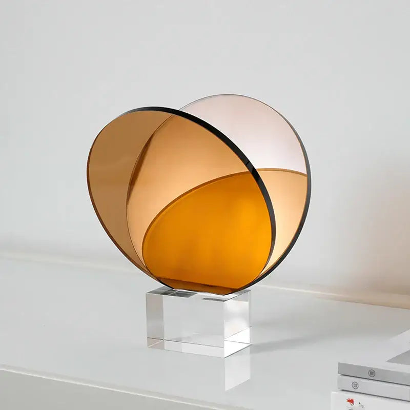 Modern amber acrylic crystal bookshelf magazine rack living room decor