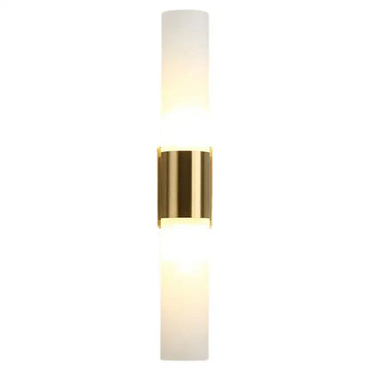 Modern gold acrylic cylinder wall lamp for bedroom