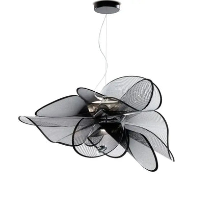 White acrylic flower chandelier dining room pendant light