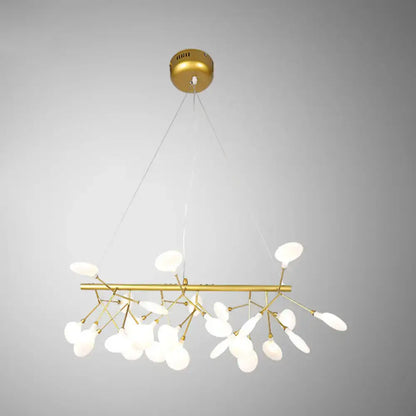 Modern black branching led hanging light for dining room
