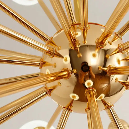 acrylic molecule chandelier gold dining room globe lamp