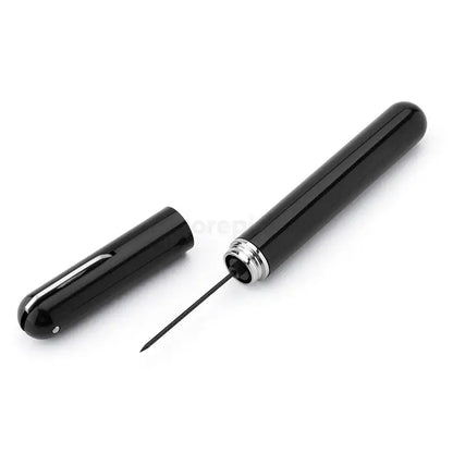 Black and silver air pump corkscrew wine opener dining room tool