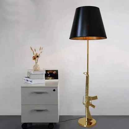 Luxury gold ak47 guns floor lamp bedroom art deco light