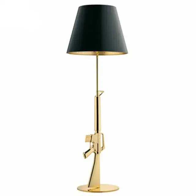 Luxury gold ak47 guns floor lamp bedroom art deco light