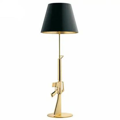 Luxury gold ak47 guns floor lamp bedroom art deco light