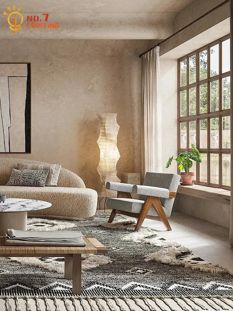 Akari japanese rice paper floor lamp for living room