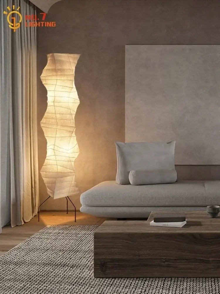 Akari japanese rice paper floor lamp for living room