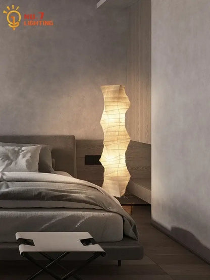 Akari japanese rice paper floor lamp for living room