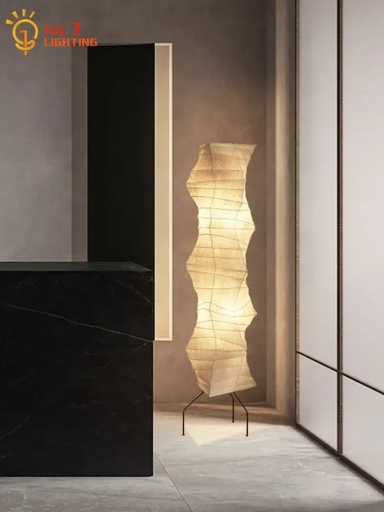 Akari japanese rice paper floor lamp for living room
