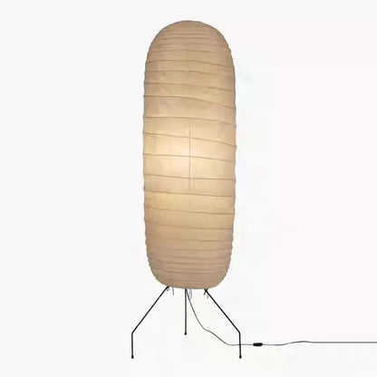 Noguchi floor lamp sculptural cream paper light for living room