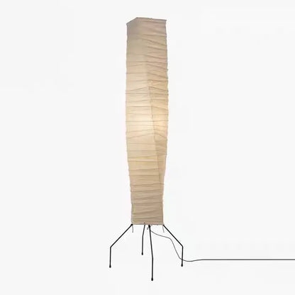 Noguchi floor lamp sculptural cream paper light for living room