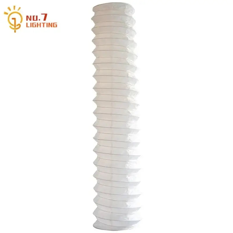 Retro cream paper spiral akari noguchi pendant light living room