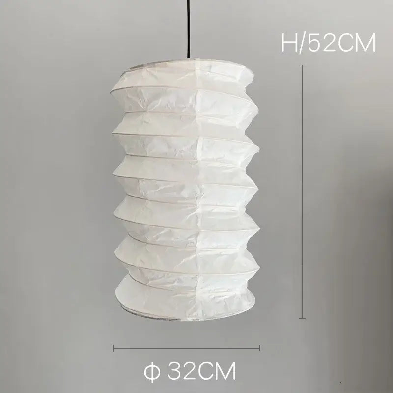 Retro cream paper spiral akari noguchi pendant light living room
