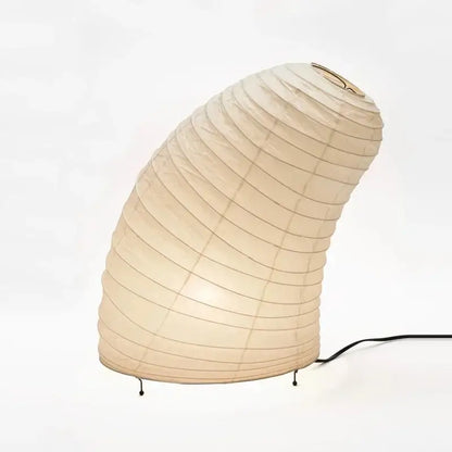 Modern geometric cream noguchi rice paper table lamp living room