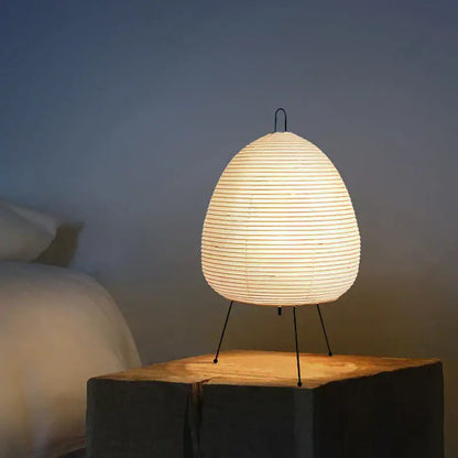 Japanese minimalist rice paper noguchi table lamp for bedroom decor