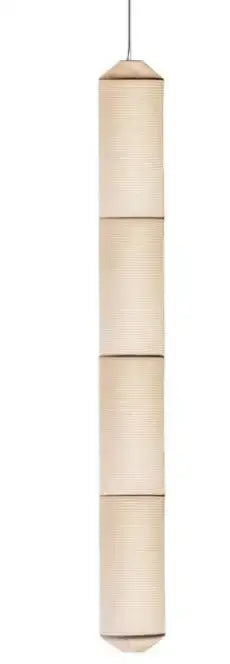 Geometric white akari rice paper pendant lamp for living room