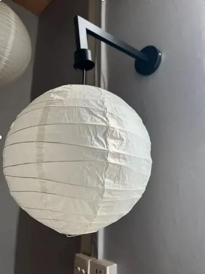 Geometric white akari rice paper pendant lamp for living room