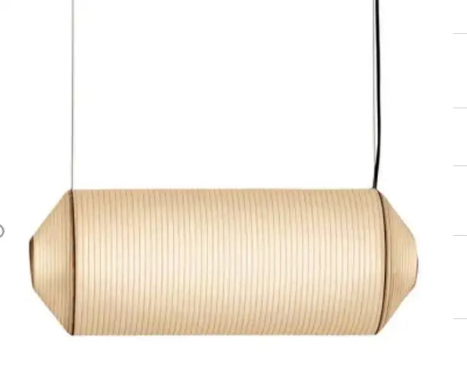 Geometric white akari rice paper pendant lamp for living room