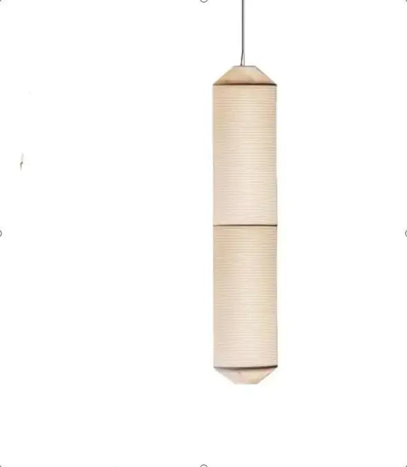 Geometric white akari rice paper pendant lamp for living room