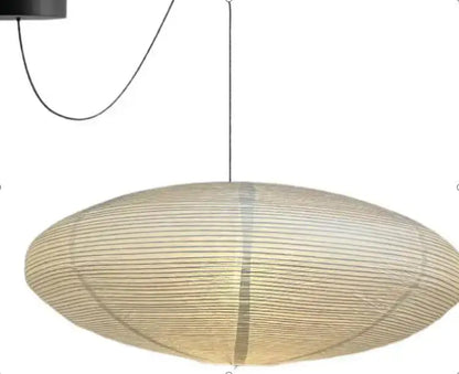 Geometric white akari rice paper pendant lamp for living room