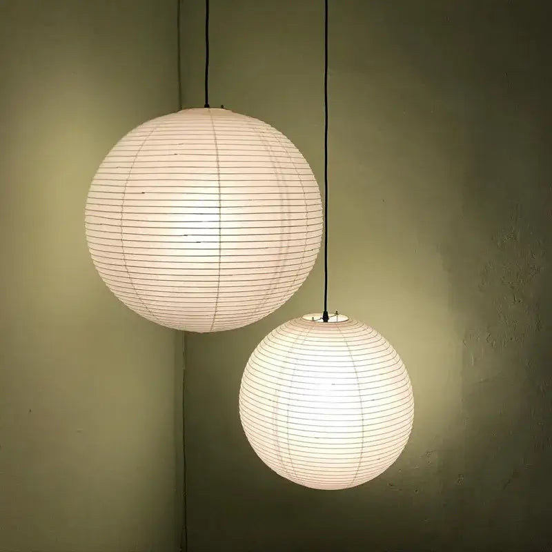 Akari vintage rice paper pendant light – dining room japanese lantern