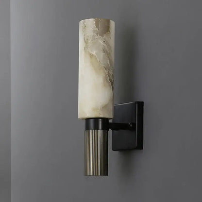 Luxury onyx and copper wall lamp bedroom sconce light