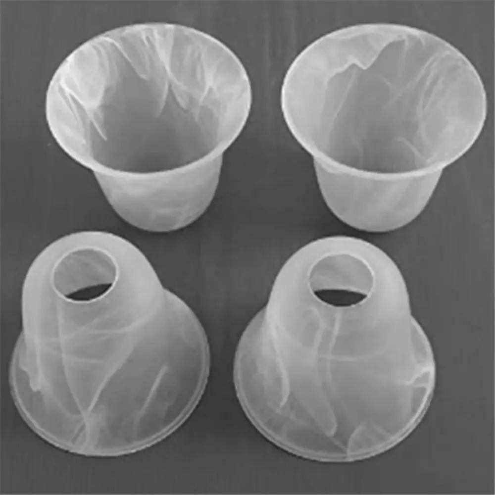 Flower shaped transparent alabaster glass shade for living room fan