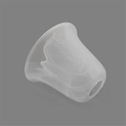 Flower shaped transparent alabaster glass shade for living room fan
