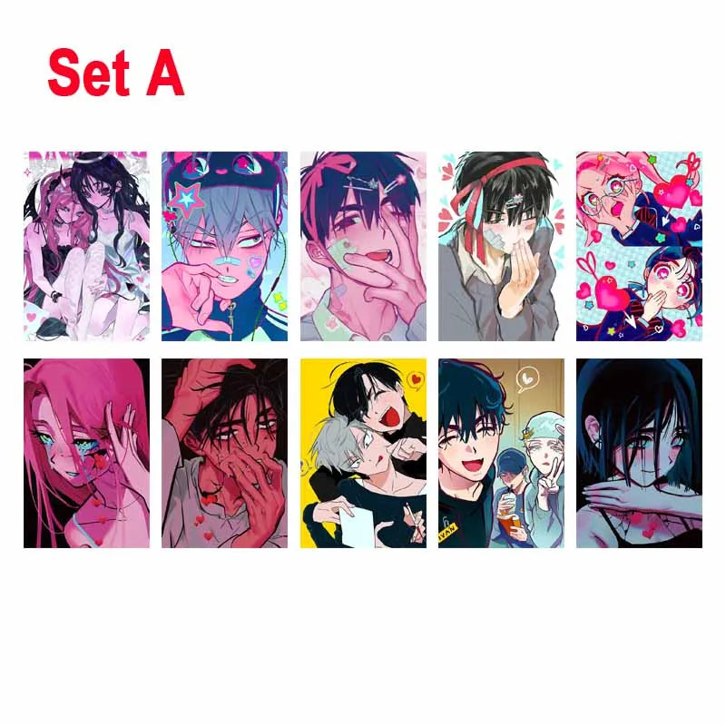 DecorBites™ Alien Anime Photo Cards Collage Set