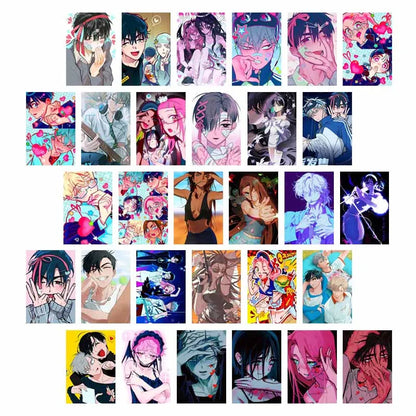 DecorBites™ Alien Anime Photo Cards Collage Set